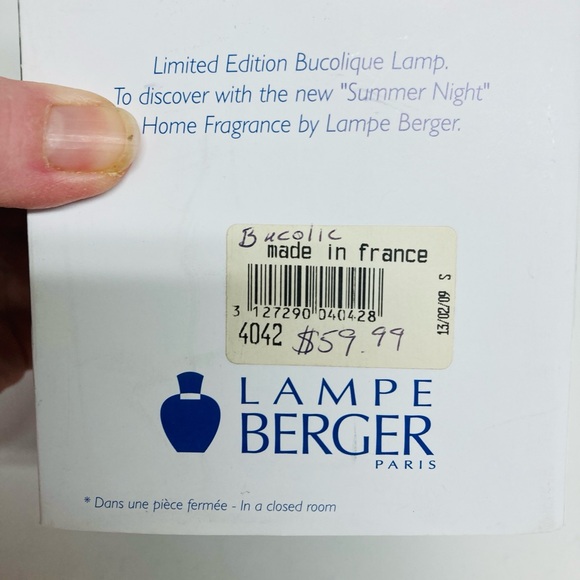 Lampe Berger turquoise and clear ombre fragrance lamp new - Picture 5 of 5